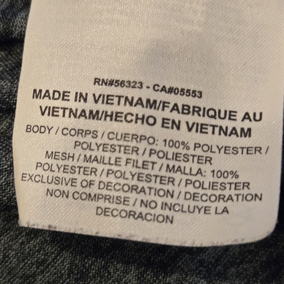 Nike Dri Fit racerback tank top. Misses size XL gray black netting NWOT - Picture 7 of 7